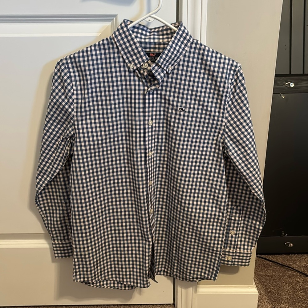 Vineyard Vines by Shep & Ian long sleeve button down Boys Medium